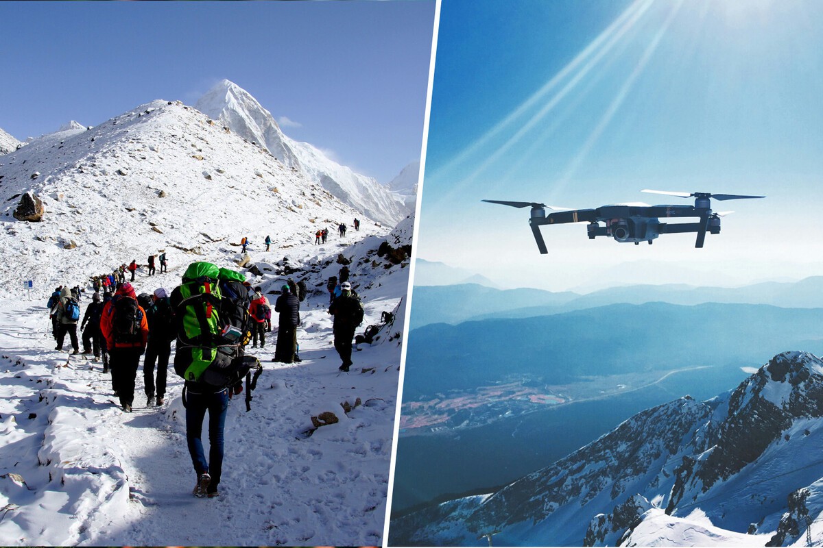 Los Drones están Transformando el Ascenso al Everest de Manera Sorprendente- Últimas noticias Ecuador